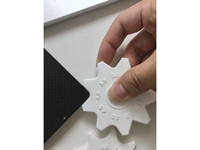 fillet gauge spinner tools corner round 3d print model - Mito3D