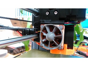 propeller style fan cover 3d printer accessories 40mm grill aerodynamic noctua 3d print model - Mito3D