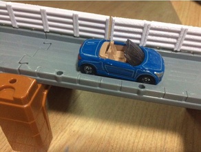 Schalldämmung Wand-tomica-system Bau-Spielzeug Autobahn tomica system tomy 3d print model - Mito3D