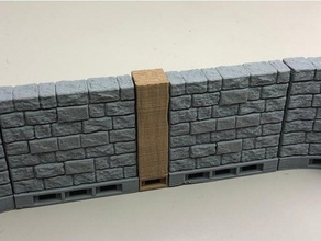 infinitylock trave di legno estensione della parete giocattolo & accessori gioco 28mm dnd dungeon dungeons dragons dungeonworks terreno tiles fantasia rpg 3d print model - Mito3D