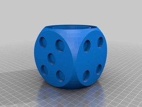 dice pencil holder roller lid toys & games 3d print model - Mito3D