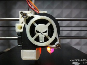 punisher front fan cover anet a8 other 5015 fans 3d printer parts 3d print model - Mito3D