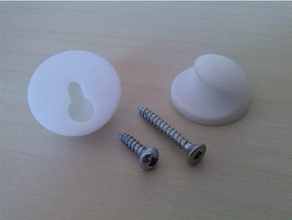 cupola rotonda a forma di utilità gancio arredamento hook 3d print model - Mito3D