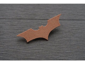 batman insignia monedas & insignias de 3d print model - Mito3D
