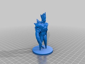 gloomhaven - gelo demônio brinquedo & acessórios para jogos monstro feio wip 3d print model - Mito3D