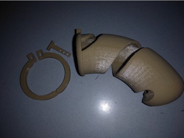 erkek iffet cihaz chastity iş ortamına uygun olmayan 3D print model - Mito3D