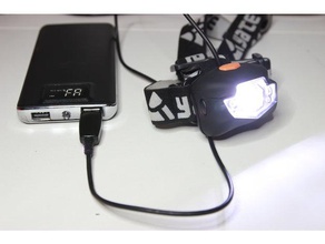 3xaaa battery adapter headlamp 3d printing aaa outdoor lighting powerbank 3d print model - Mito3D