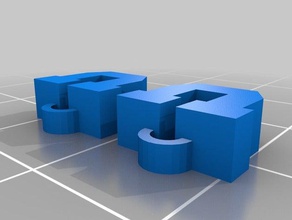 bloco u brincos - universidade de utah utes 3d print model - Mito3D