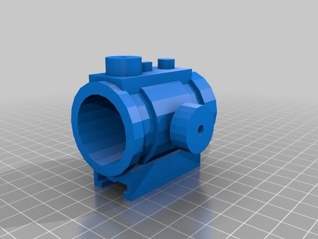 nerf scope 1 toys & games rail sight 3D print model - Mito3D