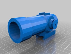 nerf scope 2 toys & games rail sight 3d print model - Mito3D