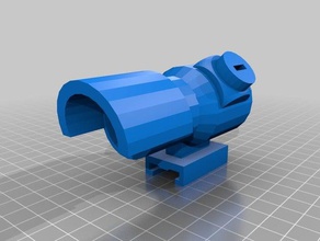 nerf scope 3 toys & games rail sight 3d print model - Mito3D