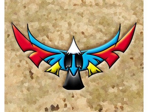 zuni aigle fétiche animaux l'aigle hawk des indiens native american totem 3d print model - Mito3D