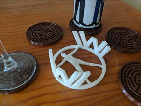 westworld drink coaster holder kitchen & dining 3d print model - Mito3D