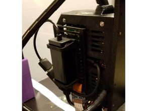 extended rpi zero einsy door + hub mounts 3d printer parts pi raspberry case w usb 3d print model - Mito3D
