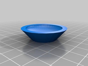 concave lens light diffusion 3d printing bowl diffuser plug 3d print model - Mito3D
