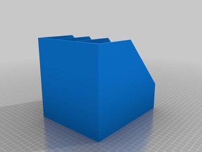 meu personalizados, papel de revista organizador recipientes personalizado 3d print model - Mito3D