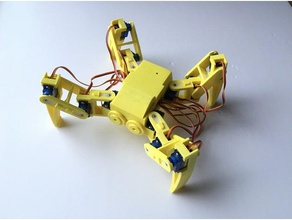 12 serbestlik dereceli ez arduino robot - örümcek dörtayaklı Robotik mini spidey 3d print model - Mito3D