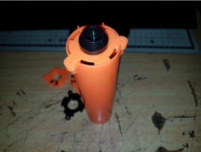 nerf longshot plunger tube spring cap replacement hobby 3d print model - Mito3D
