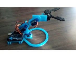 braccio del robot la robotica 3d print model - Mito3D
