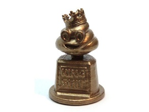 dernier trophée décor prix le roi la dernière place poo merde royal 3d print model - Mito3D