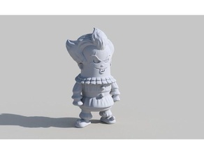 mini pennywise jouets & jeux figurine d'horreur miniature wekster 3d print model - Mito3D