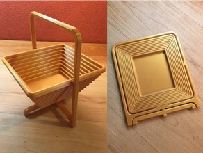 collapsible basket optimized household 3d print model - Mito3D