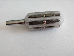 screwdriver 17 bits hand tools magnetic screwdrivers bit handle 3d print model - Mito3D