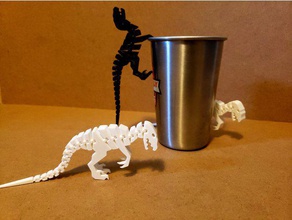 flexi raptor jouets & jeux articulés articulation dinosaure les dinosaures flexible flexy la pendaison charnière à moniteur imprimer-en-un d'impression en place imprimer supportless jouet trex velociraptor 3d print model - Mito3D