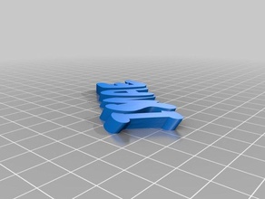 meine angepasste iamburny text - name keyring keyfob Organisation kundengebundene 3d print model - Mito3D