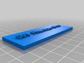 hayalet pro 4 isim etiketi özelleştirilmiş 3d print model - Mito3D