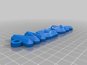 meu nome personalizado chaveiro organização 3d print model - Mito3D