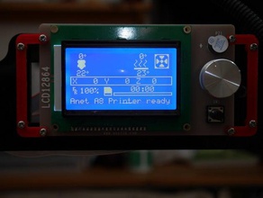 anet a8 tam ekran mount lcd 3d yazıcı parçaları 3d print model - Mito3D