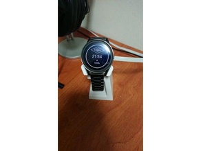 fósseis de controle q gen 3 suporte do carregador gadgets relógio fossil o smartwatch 3d print model - Mito3D