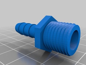 hose tail parts adapter connector 3d print model - Mito3D