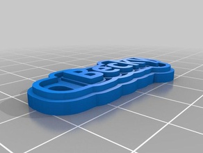 becky keychains customized 3d print model - Mito3D
