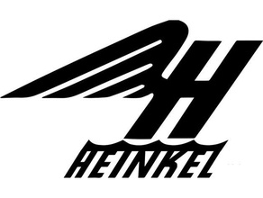 heinkel logo emblema i veicoli il oldtimer roller scooter turista 3d print model - Mito3D