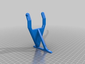 guitar holder diy acoustic easy music simple sturdy tinkercad wall mount 3d print model - Mito3D