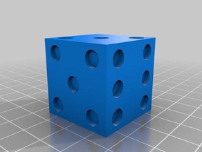 six sided dice 3d printing luck small 3d print model - Mito3D