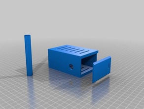 vented sliding lid carrier case 3dr solo 3d printing 3d print model - Mito3D