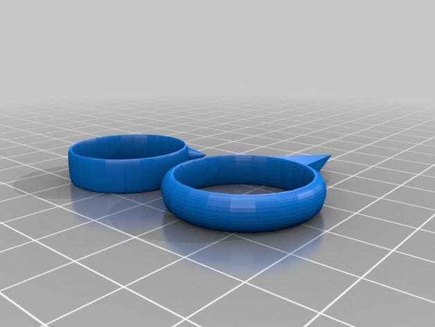 multi anillo los anillos picos 3D print model - Mito3D