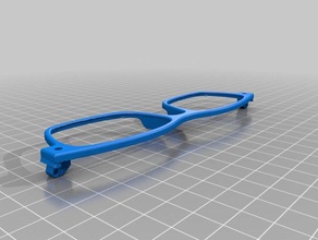 Brillengestelle Dekoration option Brille Brillen 3d print model - Mito3D