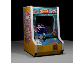 retro mini cabinas de monedas La impresión en 3d arcade botón cabinet juego 3d print model - Mito3D