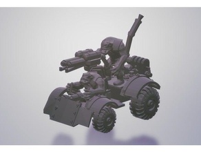les fous de vitesse ork buggy jeux 40k orks warhammer warhammer40k 3d print model - Mito3D