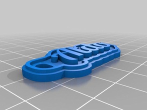 aldo Schlüsselanhänger kundengebundene 3d print model - Mito3D