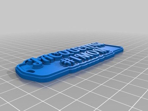 jacquelinemom keychains customized 3d print model - Mito3D
