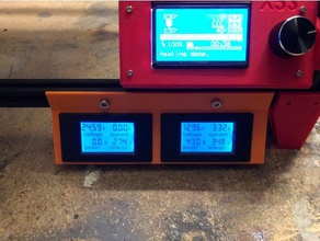 tronxy x5s dual volt amp meter mount 3d printer accessories 3d print model - Mito3D