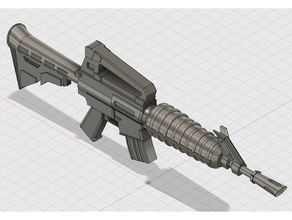 fortnite fucile d'assalto ar oggetti di scena cosplay 3d battle royal pistola modelli arma la prop video gioco 3d print model - Mito3D