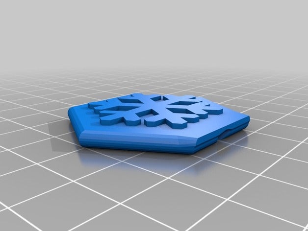 kar tanesi kış buz soğuk pin moda kartanesi 3D print model - Mito3D