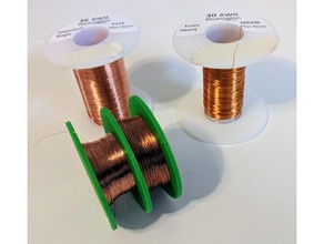 30 36 awg bare copper wire spool holder tool holders & boxes spoolholder 3d print model - Mito3D