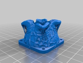 alien egg 40mm fan cover increased airflow 3d printer parts 3d print model - Mito3D